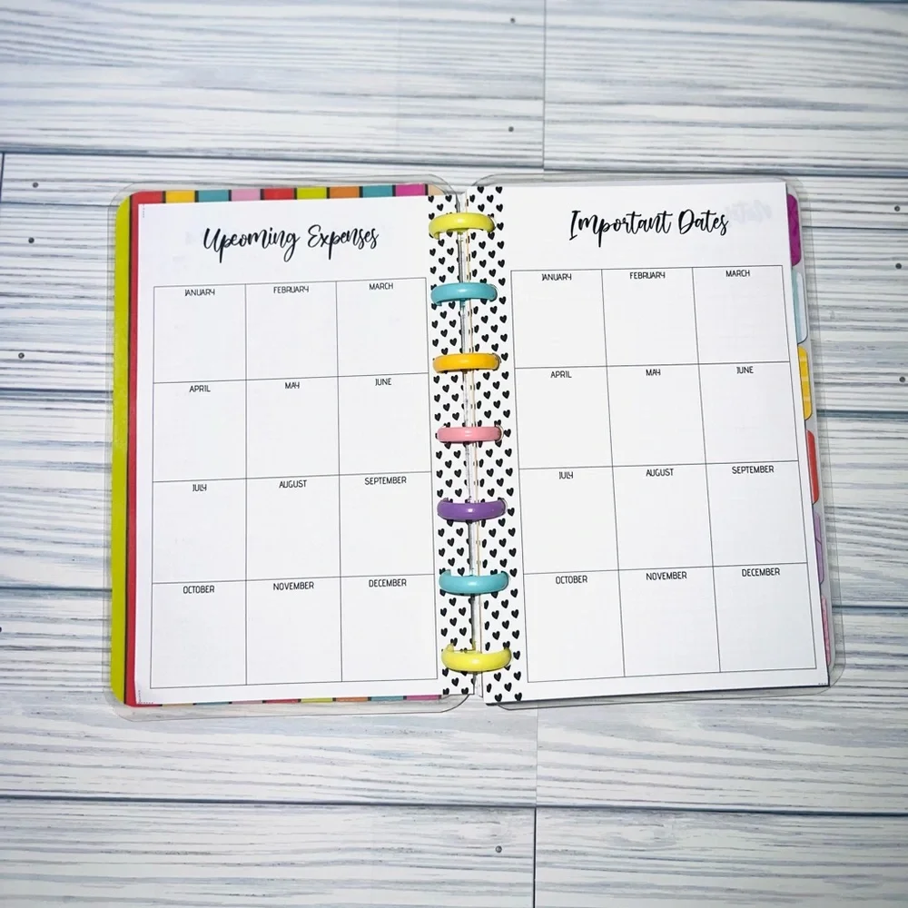 Happy planner mini size set monthly and weekly Layout Disney Mickey and Minnie